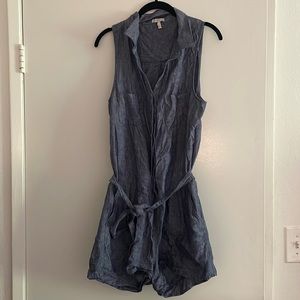 Joie Linen Denim Romper size M